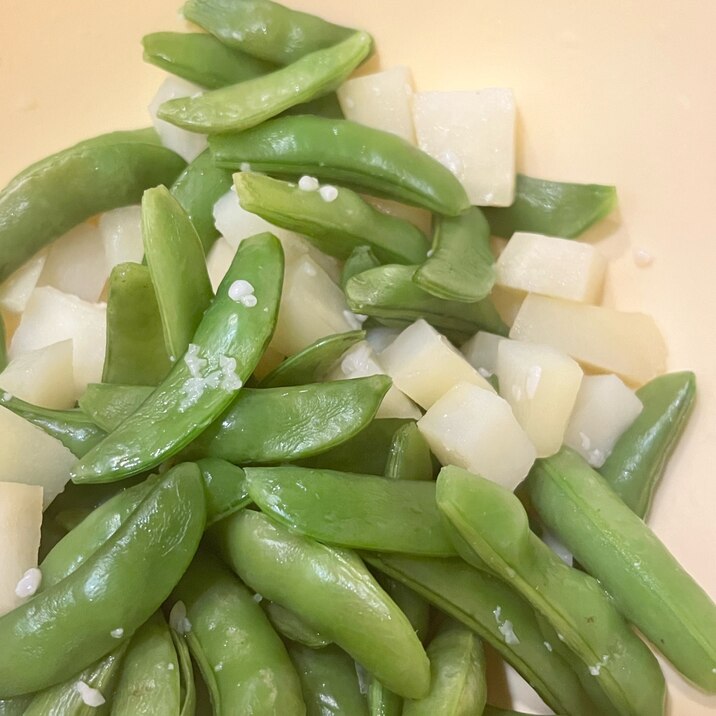 冬の温野菜〜スナップえんどうとジャガイモ〜